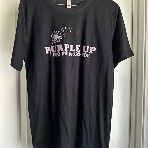 Purple Up For Military Kids Crewneck Sweatshirt Military Child Month Awareness Shirt Military Gifts For Kids Military Kids Cotton Shirt photo review