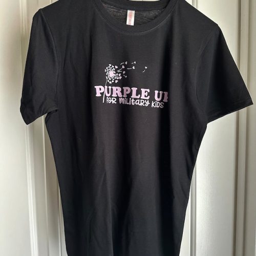 Purple Up For Military Kids Crewneck Sweatshirt Military Child Month Awareness Shirt Military Gifts For Kids Military Kids Cotton Shirt photo review